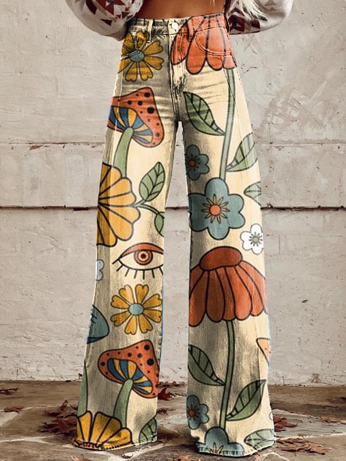 Chloé - Pantalons Boho Vintage Élégants
