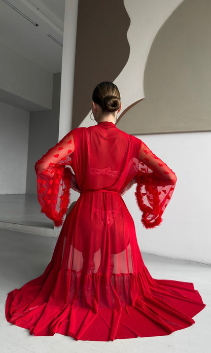 Keira™ | Kimono en Dentelle Transparente
