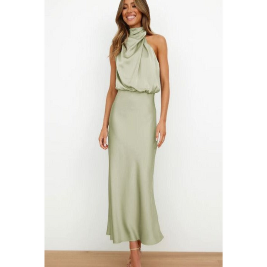 Robe de Soirée licol pour femme | Midi