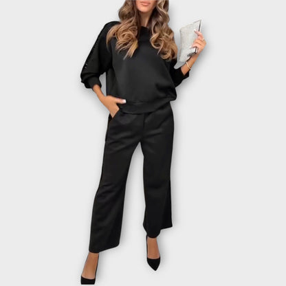 Ensemble Lounge avec Bords en Sequins