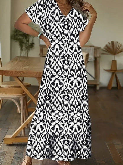 Alexia - Robe Maxi Élégante à Manches Longues pour Dames