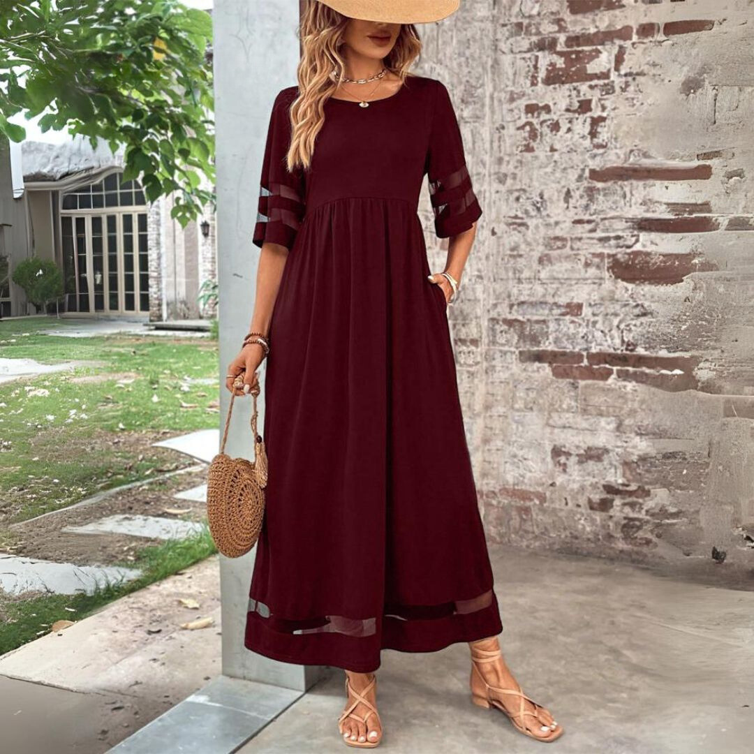 Cerelia | Robe midi flatteuse et lissante pour le ventre