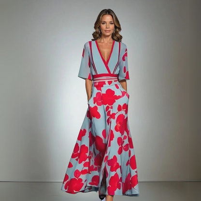 Jamie - Robe Élégante avec Motif de Fleurs