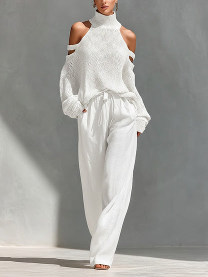 Camilla • Ensemble en maille et lin à la mode