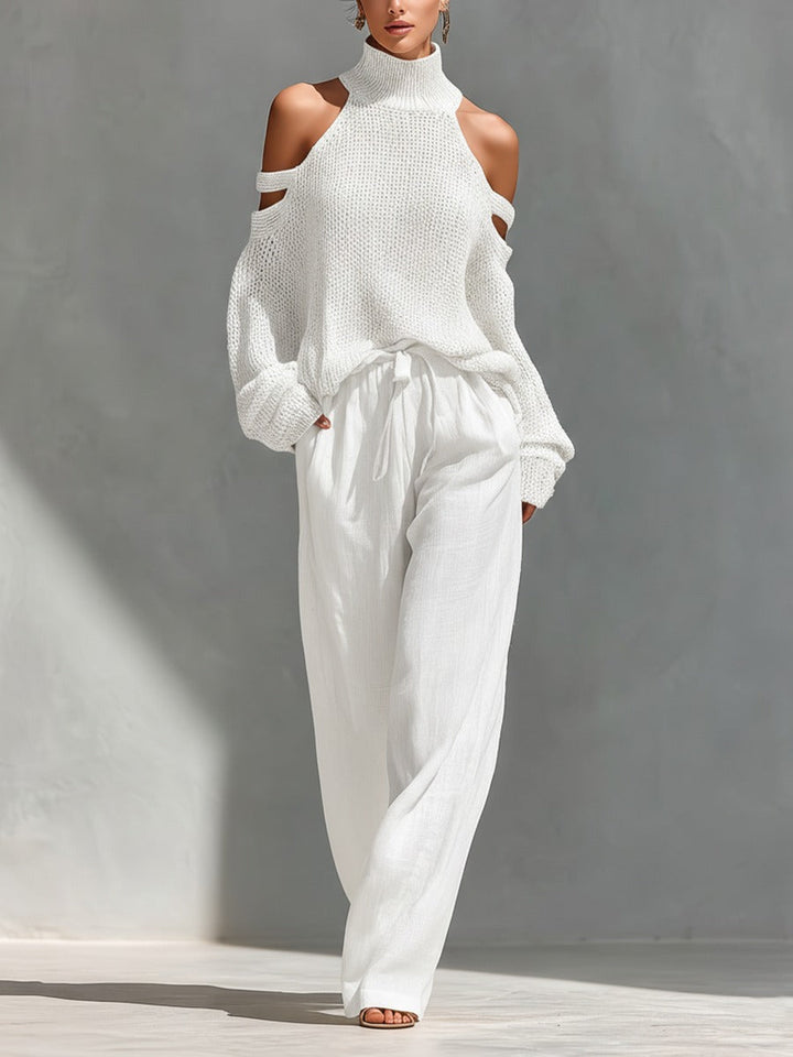 Camilla • Ensemble en maille et lin à la mode