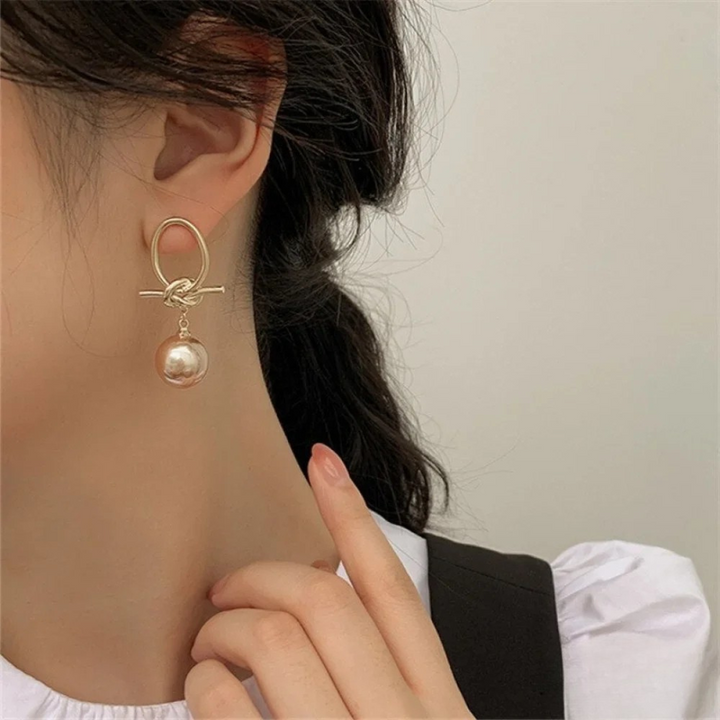Boucles d'oreilles en perles intemporelles
