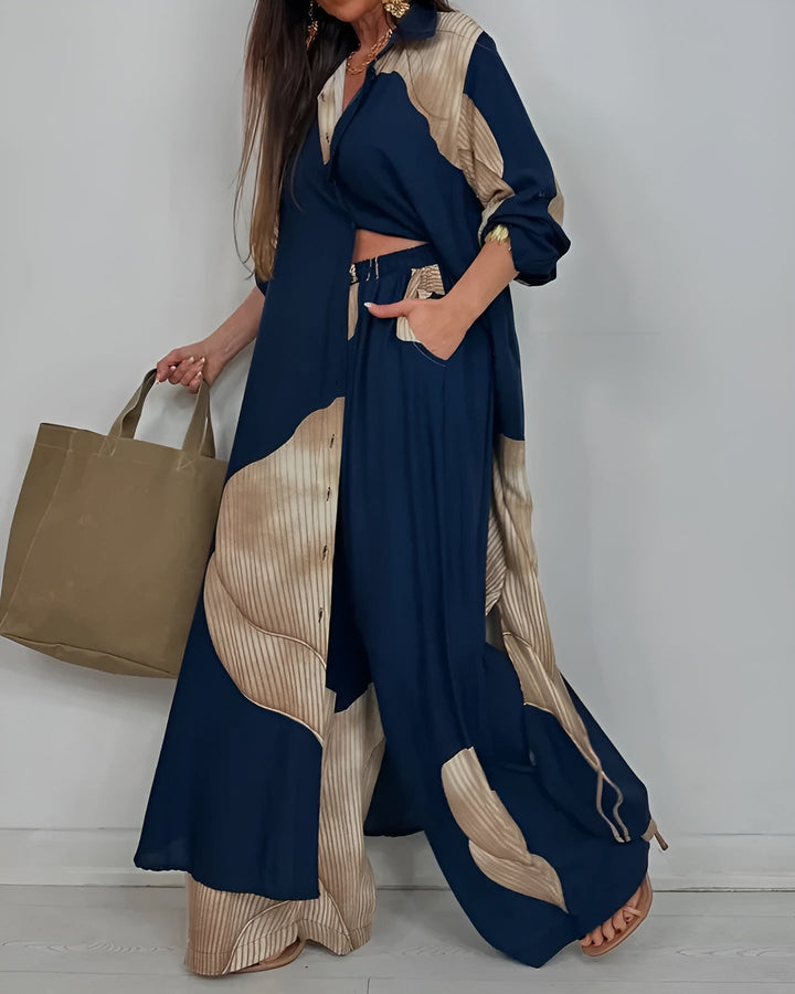 AMARA – ENSEMBLE DE DEUX PIÈCES EN TISSU ÉLÉGANT