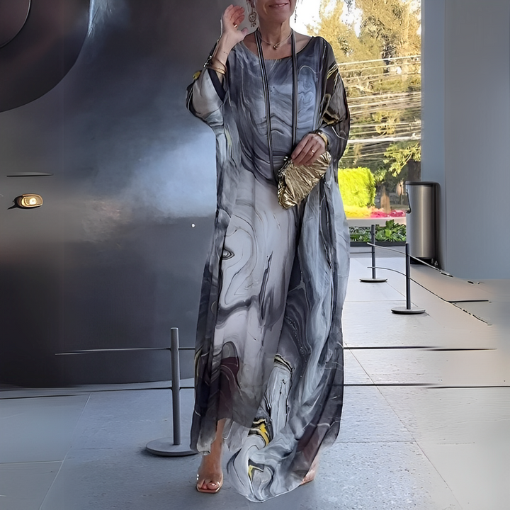 Emory - Robe Moderne en Chiffon de Soie pour Femme