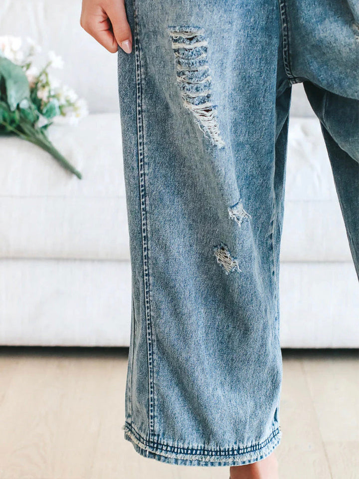CATALINA – SALOPETTE EN DENIM VINTAGE LAVÉ