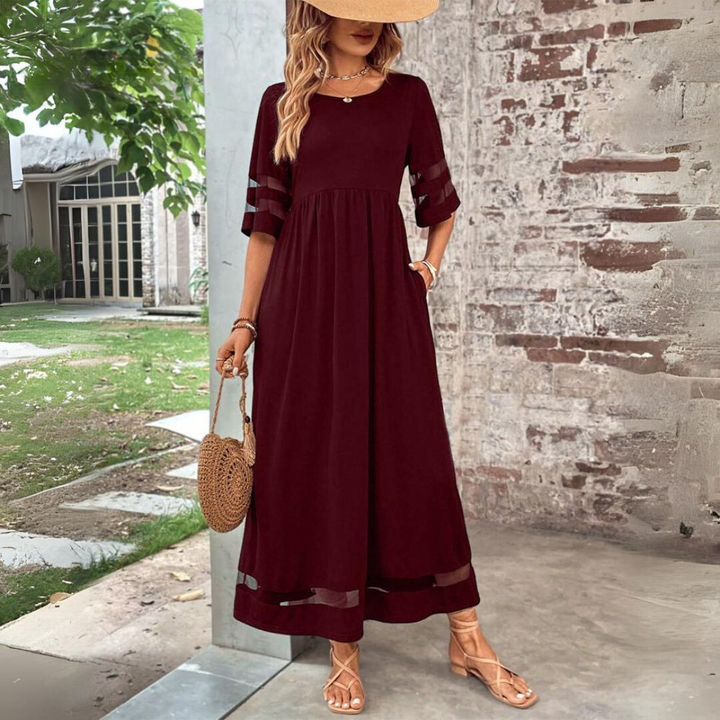 Amandine – Robe élégante, avec effet de camoufler le ventre