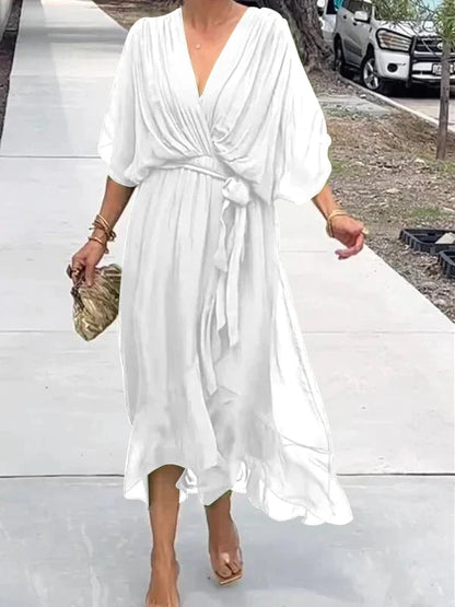 Mia | Robe Enveloppe Chic pour femme | Midi