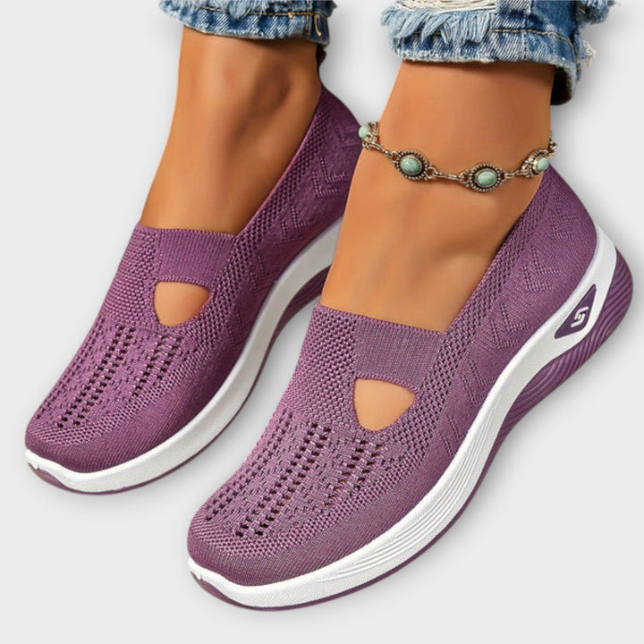 Baskets slip-on en maille confort