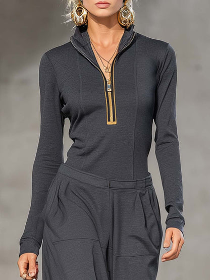 Ensemble Rétro Sportif avec Haut et Pantalons Amples