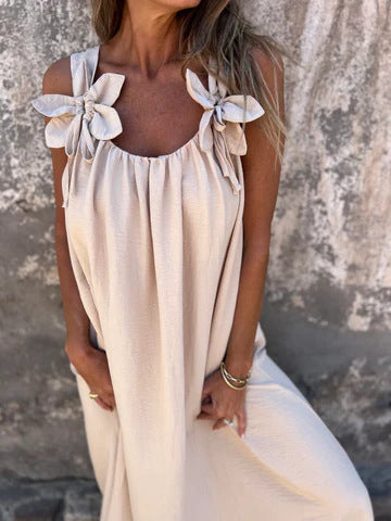 Robe Fleurie Décolletée en U - Élégance Intemporelle