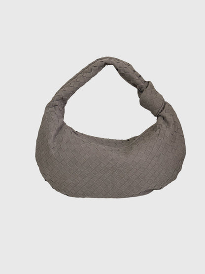 Celeste | Sac Medium Suédé Tressé avec Nœud