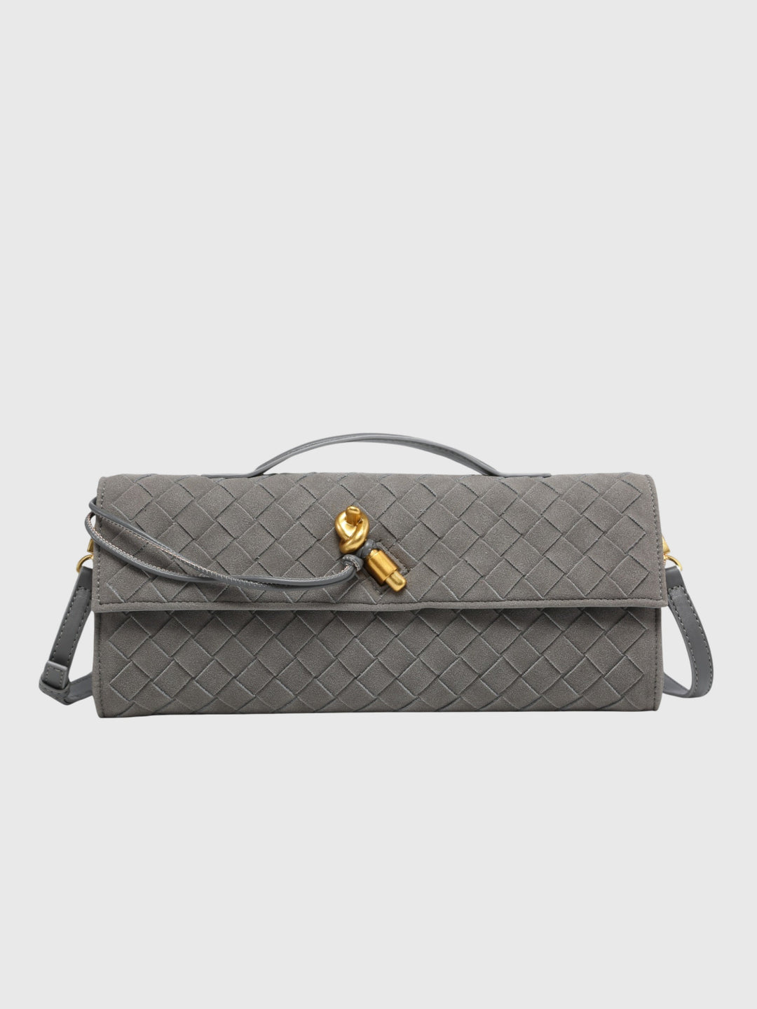 Cerise | Pochette en Suède Intrecciato de Luxe