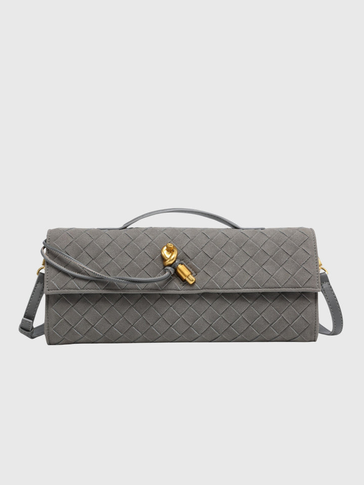 Cerise | Pochette en Suède Intrecciato de Luxe