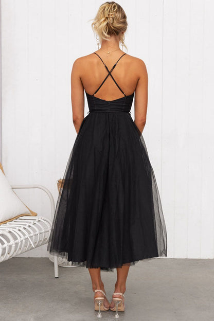 Robe Longue Élégante avec Bustier - Robe de Cérémonie Fluide