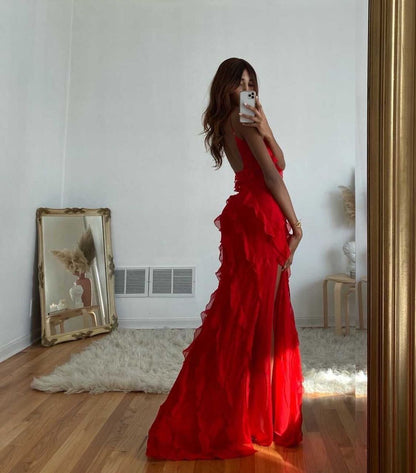 Zara - Robe Maxi avec Volants