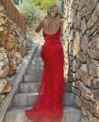 Zara - Robe Maxi avec Volants