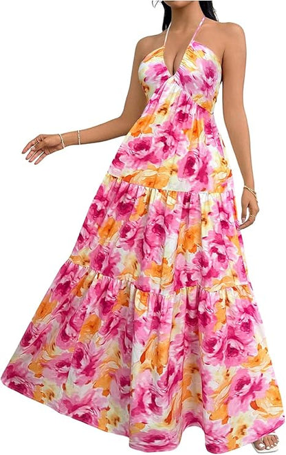 Robe Maxi Fluide Élégante - Coupe Flatteuse et Confortable