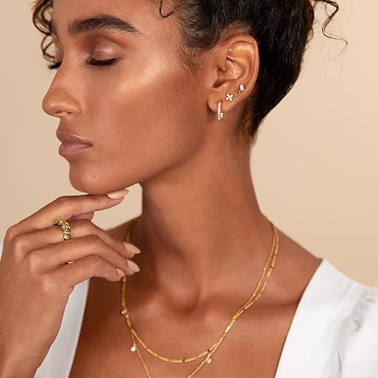 Boucles d'oreilles en forme de poire | Or