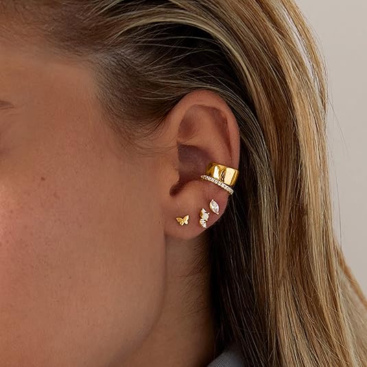 Boucles d'oreilles en forme de poire | Or