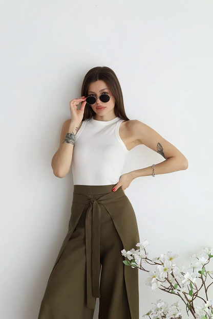 Maelis - Pantalon Large en Lin