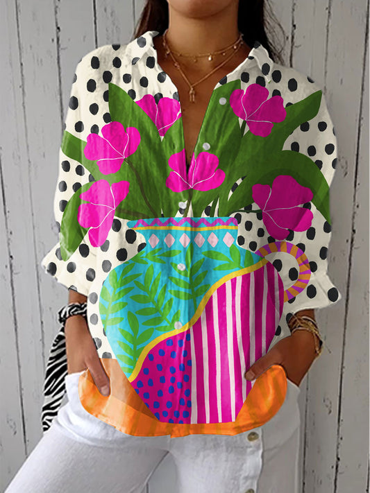 Amara | Blouse Vase Fleurie