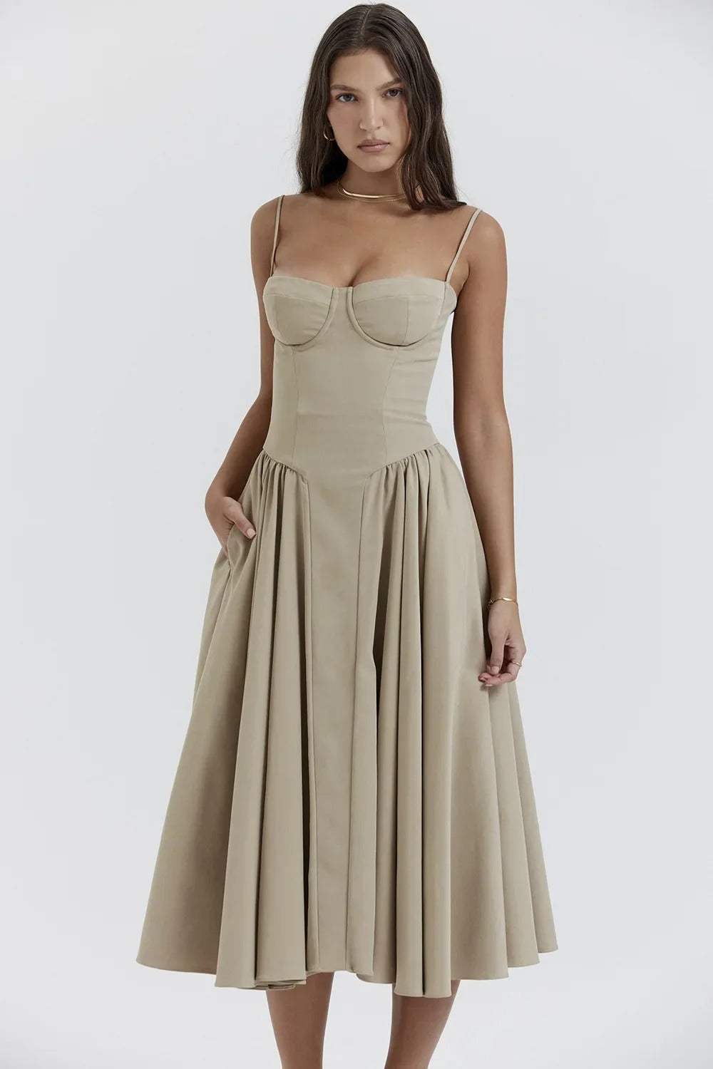 Elara | Robe d'Été Élégante à Corset