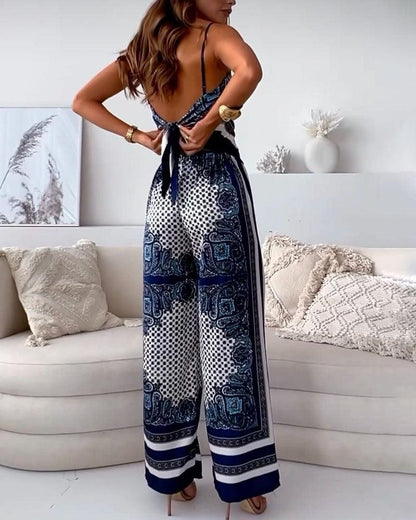 Helen | Ensemble de Vêtements à Deux Pièces avec Haut et Pantalon Élégant Prêt pour les Vacances