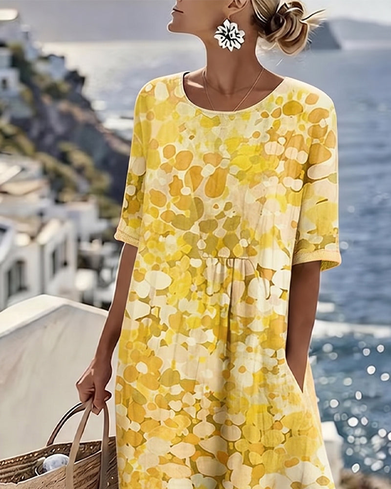 Robe ample imprimée