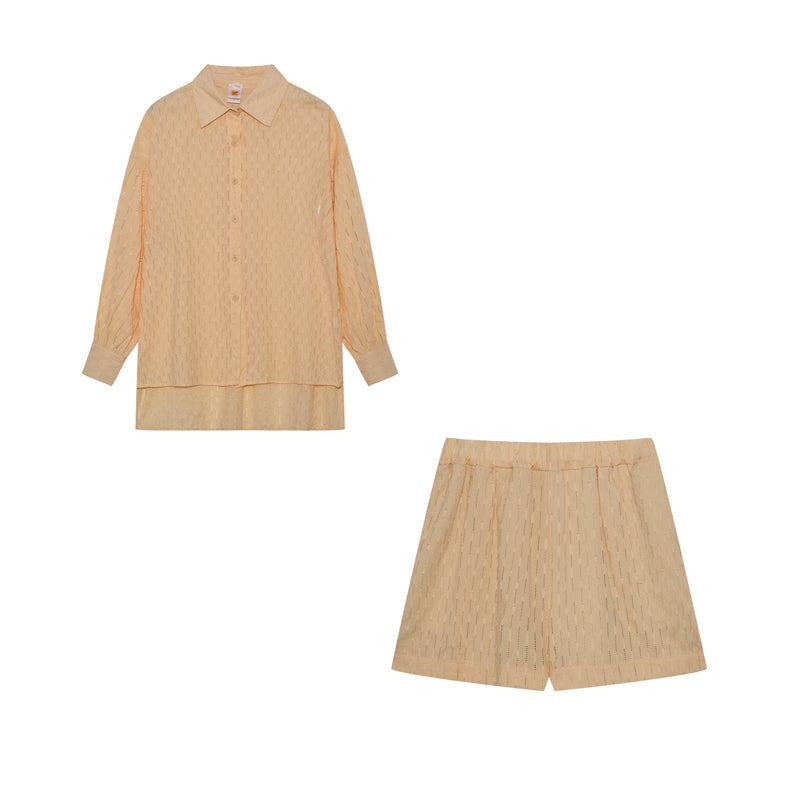 Elizabeth - Ensemble Chemise et Shorts Aérés