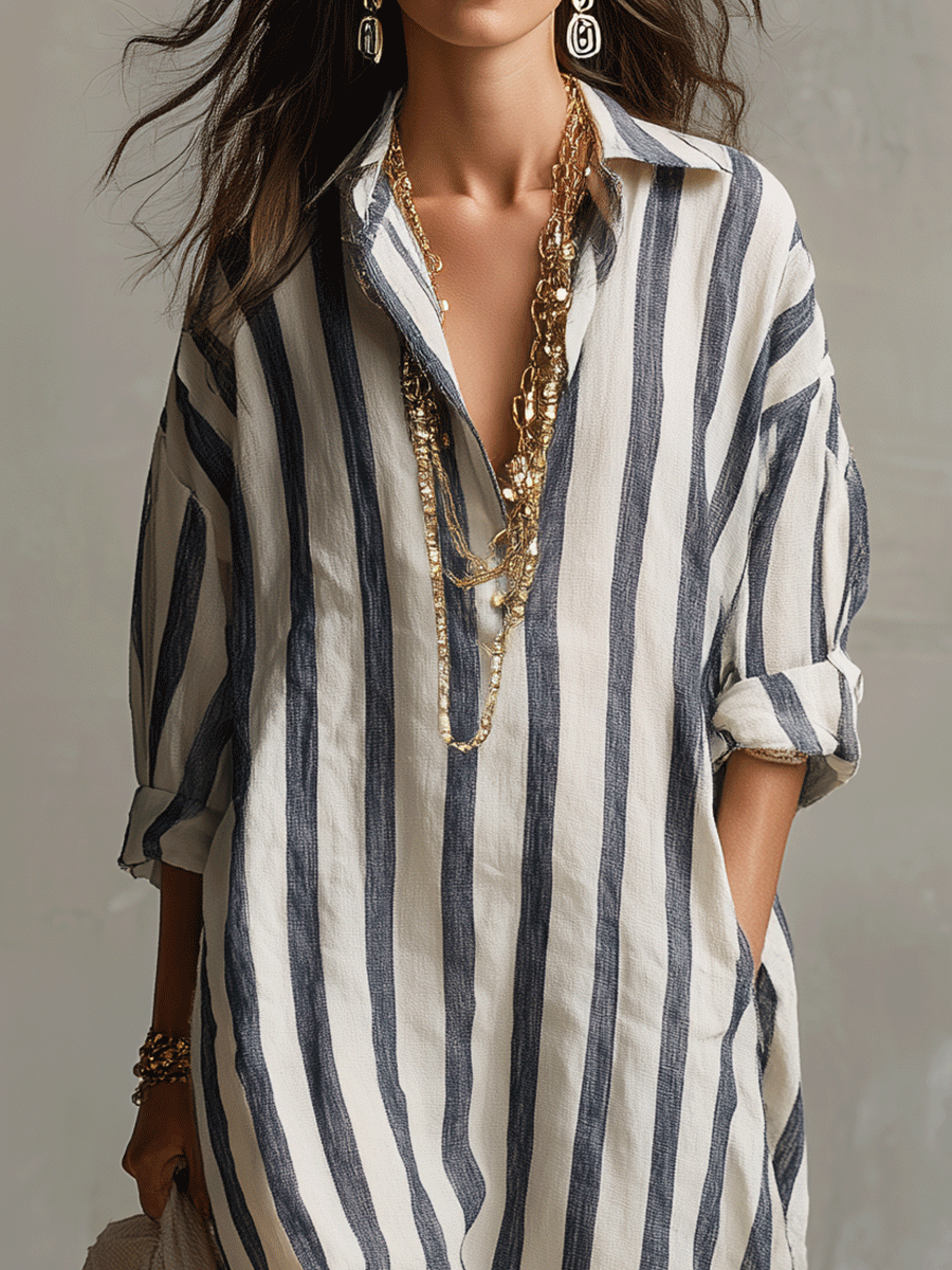 Arden | Robe Maxi Bohème Rayée