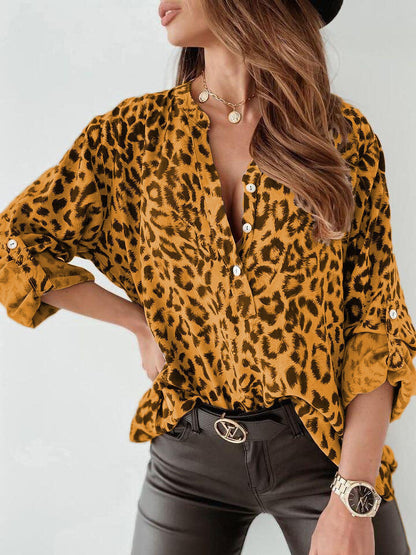 HERTA I BLOUSE À MANCHES LONGUES AVEC IMPRIMÉ GUÉPARD