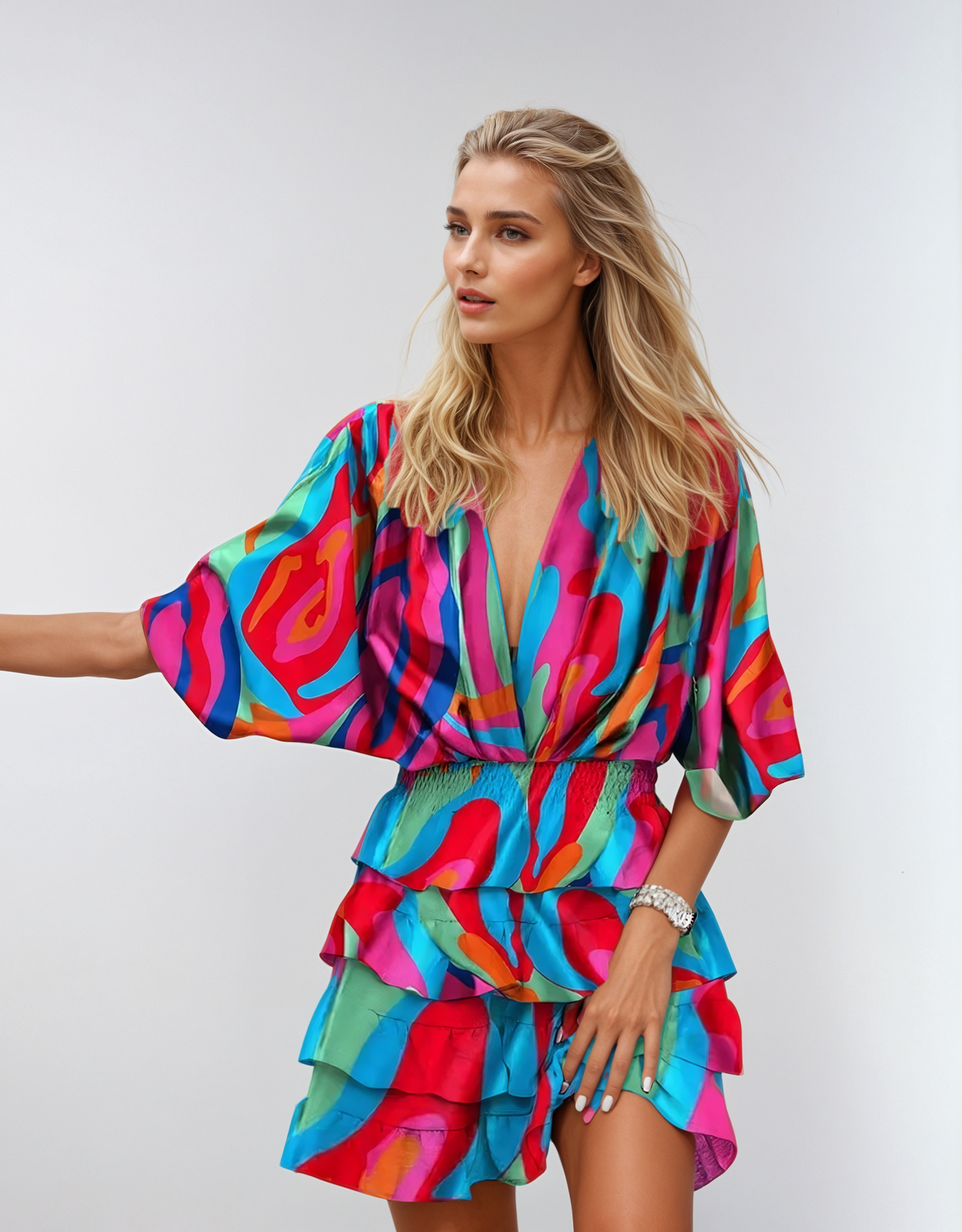 Robe Midi Fleurie - Élégance Intemporelle