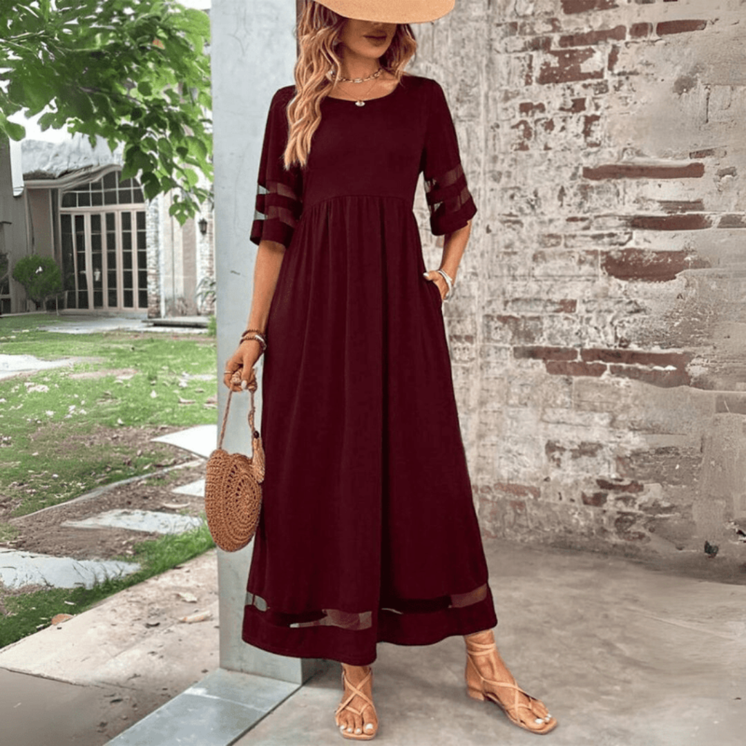 Zora | Robe Maxi Classique Élégante