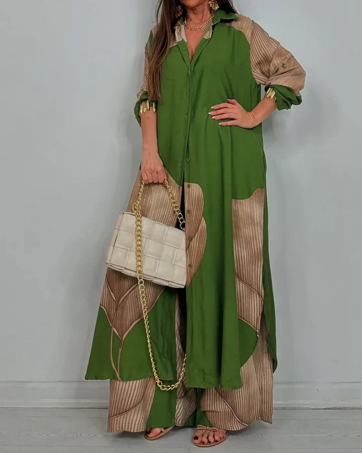 AMARA – ENSEMBLE DE DEUX PIÈCES EN TISSU ÉLÉGANT