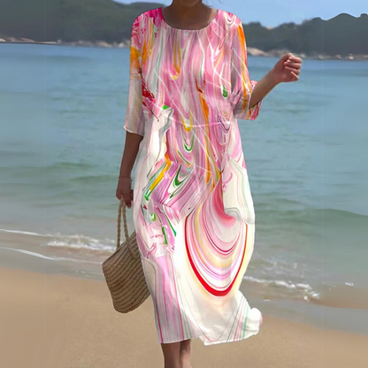 Alina – Robe Midi Fluide