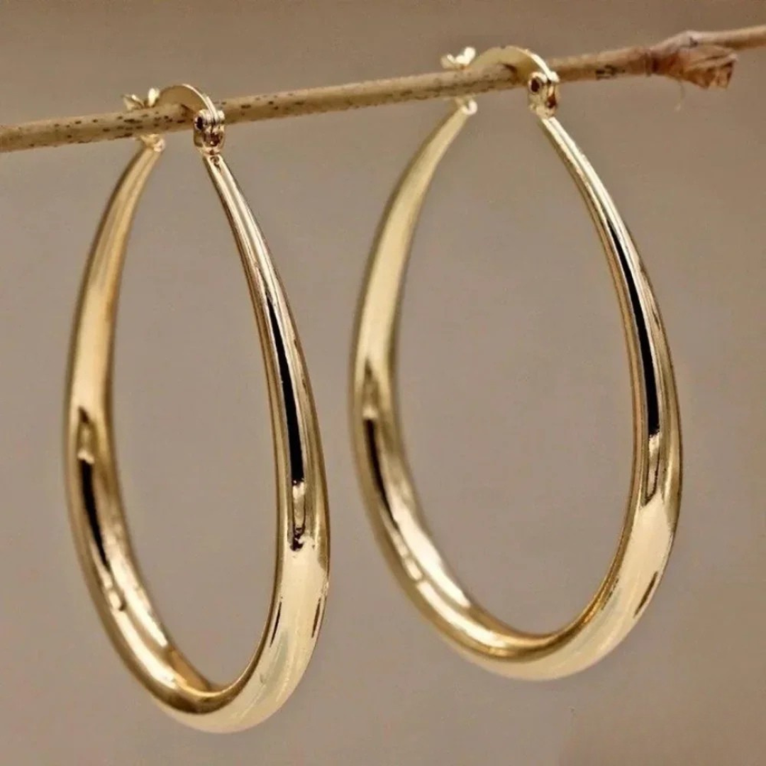 Boucles d'oreilles élégantes en cristaux colorés incrustés