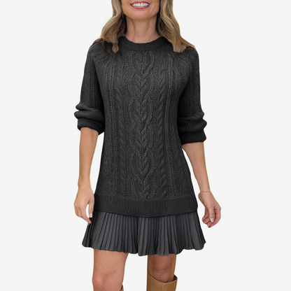 Robe en Pull Tressé