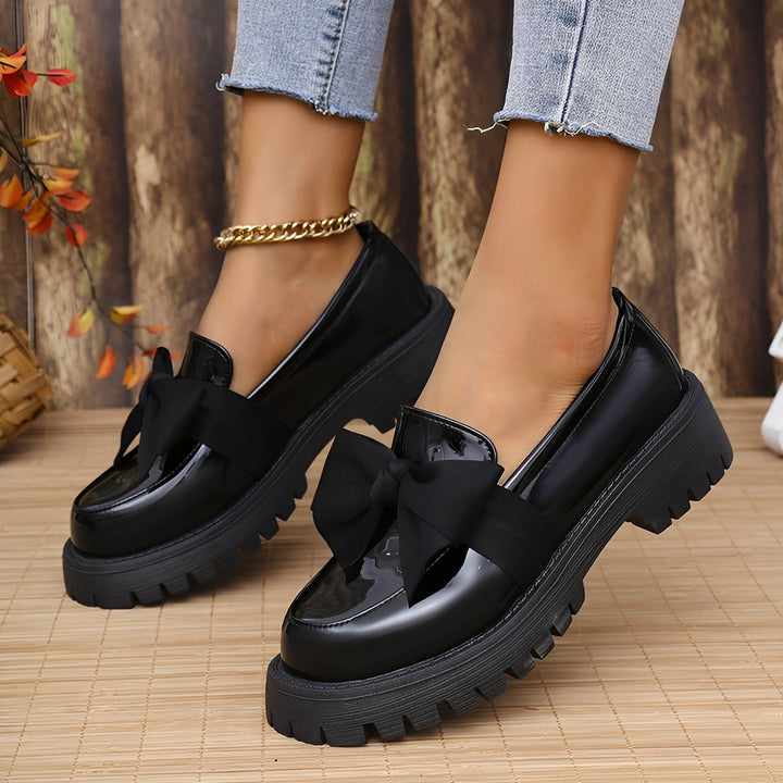 Eliza - Chaussures élégantes en cuir avec plateforme et semelle épaisse pour femmes