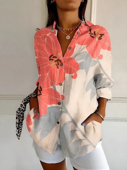Yllona – Blouse Détendue à Boutons