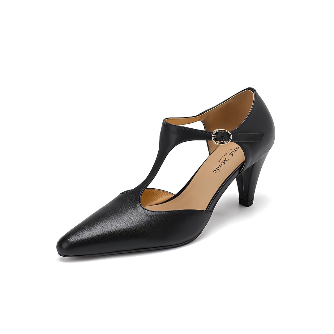 Sophie - Chaussures en cuir décontractées avec bride en T pour femme