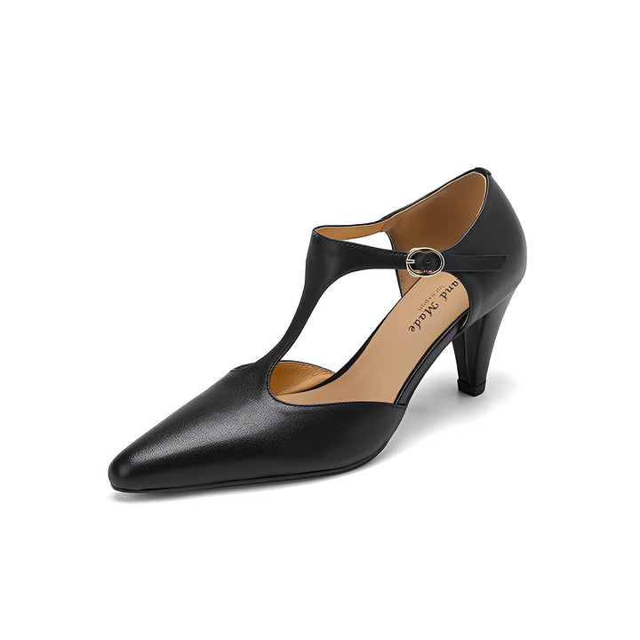 Sophie - Chaussures en cuir décontractées avec bride en T pour femme