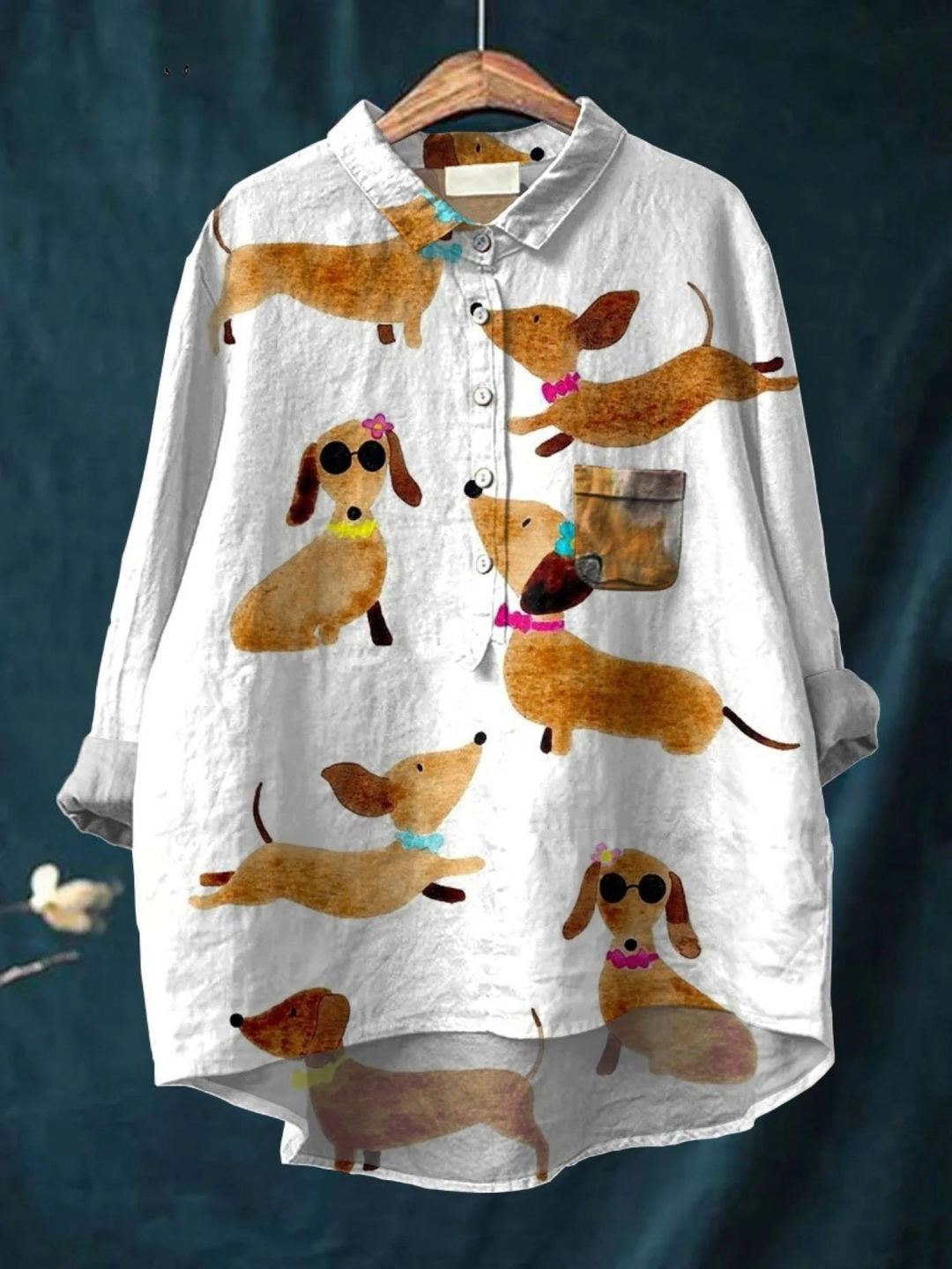 Allyson | Impression d'art de chien teckel mignon - T-shirt décontracté