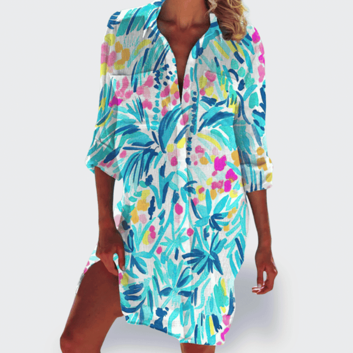 BRIGITTE | ROBE D'ÉTÉ COLORÉE ET LÉGÈRE