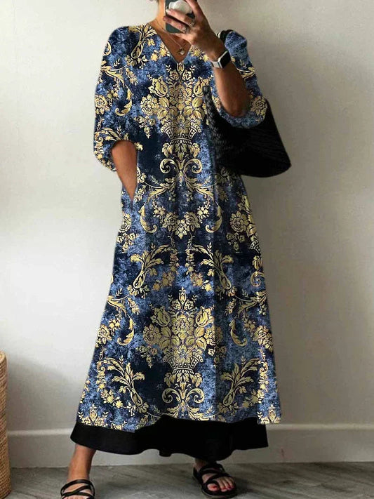 Sara | Robe Imprimée Élégante