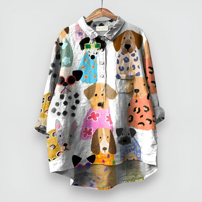 GERDA | Blouse Imprimé Chien