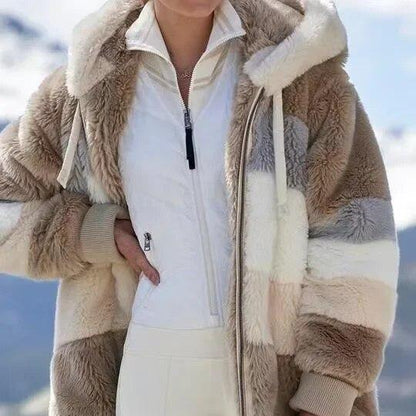 Alexa | Veste d'Hiver avec Capuche et Fermeture Éclair